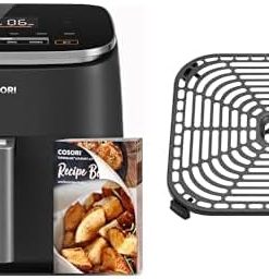 COSORI Air Fryer 9-in-1 Compact & Large 6-Qt Fast Turbo Modes Precise Heat for Even Results
