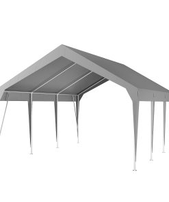 10'x20' Carport Heavy Duty Car Canopy UV Resistant Waterproof Portable Garage for Car