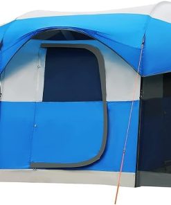 PORTAL 6/8/10 Person Family Camping Tent with Screen Room, Water Resistant Big Tunnel Tent with Rainfly, Large Family Tent for Outdoor Camping, Party
