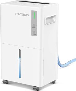 1500 Sq.ft Dehumidifier for Basement 21 Pint Dehumidifiers for Home Large Room with Drain Hose, Smart Humidity Control, 3 Modes, 24H Timer, Auto Defrost, Ideal for Bedrooms, Bathroom, White