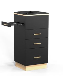 OmySalon Salon Storage Station Barber Stations Beauty Salon Spa Equipment with 3 Drawers