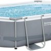 Power Steel 14' x 8'2" x 39.5" Oval Above Ground Pool Set | Includes 530gal Filter Pump, Ladder, ChemConnect Dispener