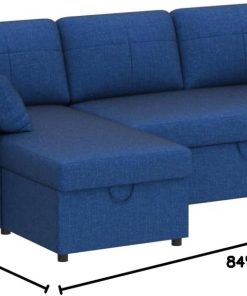 Alternative view of VanAcc Sofa Bed, Sleeper Sofa with Storage Chaise 2 in 1 Pull Out Couch Living Room