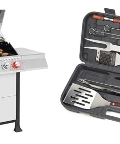 Alternative view of Royal Gourmet GA5401T 5-Burner Propane Gas Grill with Sear Burner and Side Burner, Stainless Steel BBQ Grill with 632 Sq. In. Grilling Area for Outdoor Barbecue Cooking, 64,000 BTUs, Silver