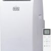 BLACK+DECKER 10,000 BTU Portable Air Conditioner for Rooms up to 450 Sq. with Remote Control, White