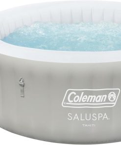 Bestway Palm Springs 4 to 6 Person EnergySense Smart AirJet Plus Inflatable Hot Tub Outdoor Spa with 140 AirJets and Insulated Cover