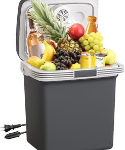 Electric Cooler & Warmer28QT/26L Portable Car Fridge Car Cooler Plug in Electric Car Coolers