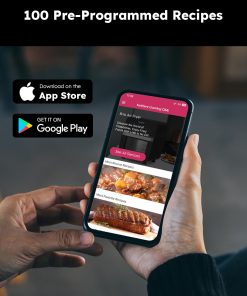 Alternative view of Nuwave Brio 15.5Qt Air Fryer & Broiler with 50°-425°F Temperature Control, 100 Presets and 50 Memory, Integrated Smart Thermometer, and Linear T Technology