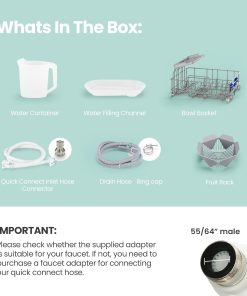 Alternative view of COMFEE' Portable Mini Dishwasher Countertop with 5L Built-in Water Tank for Apartments& RVs