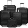 Luggage 6-piece hardshell expandable suitcase lightweight travel carry-on luggage set