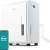 4,500 Sq. Ft.Dehumidifier for Basement, Energy Star Certified, With Reusable Air Filter 50 Pint - Ideal For Basements, Large & Medium Sized Rooms, And Bathrooms (White)