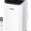 14,000 BTU Portable Air Conditioner Cools Up to 700 Sq.Ft, Auto-Evaporation Low Noise Portable AC Unit with Remote Control Fits for Large Room, Office, Garage,White