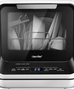 COMFEE' Portable Mini Dishwasher Countertop with 5L Built-in Water Tank for Apartments& RVs