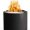 Solo Stove Bonfire 2.0 with Stand, 19.5 Inch Smokeless Fire Pit with Removable Ash Pan - Portable Outdoor Fire Pit - Stainless Steel Wood Burning Fireplace, Ideal for 4-6 People, 21.75 lbs