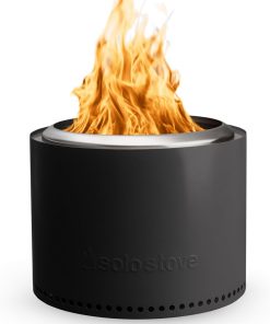 Solo Stove Bonfire 2.0 with Stand, 19.5 Inch Smokeless Fire Pit with Removable Ash Pan - Portable Outdoor Fire Pit - Stainless Steel Wood Burning Fireplace, Ideal for 4-6 People, 21.75 lbs