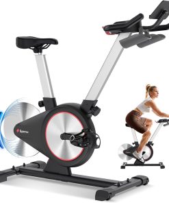 Sperax Exercise Bike, Stationary Bikes for Home, Indoor Cycling Bike, Spin Bike with Comfortable Seat, LED Display