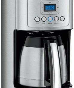 Cuisinart 12-Cup Coffee Maker, Programmable PerfecTemp Thermal Carafe Coffee Machine with 1-4 Cup Setting, Brew Strength Control and Brew Pause, Stainless Steel, DCC-3400NAS, Silver