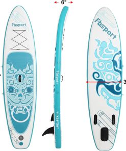 Alternative view of FBSPORT 11' Premium Stand Up Paddle Board, Yoga Board with Durable SUP Accessories & Carry Bag | Wide Stance, Surf Control, Non-Slip Deck, Leash, Paddle and Pump for Youth & Adult