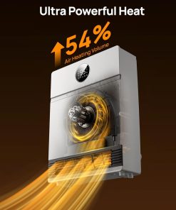 Alternative view of Dreo Smart Wall Heater, IP24 Electric PTC Space Heaters for Indoor Use, 30° Oscillation, Adjustable Thermostat, Remote Control, Works with Alexa, 24H Timer, Easy-mounted for Bedroom, Office, Home