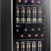 Antarctic Star 26 Bottle 130 Can Wine Cooler Cabinet Beverage Refrigerator Mini Wine Cellar