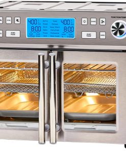 Emeril Lagasse Dual Zone 360 Air Fryer Oven Combo with French Door, 25 QT Extra Large, Cook Two Foods in Different Ways, Up to 60% Faster from Frozen to Finish