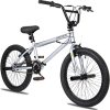 WEIZE Freestyle BMX Bicycle 20 Inch Stunt Bike for Kids and Adults Men and Women High Strength Steel Frame 360 Degree Rotor Freestyle