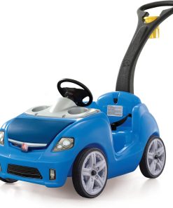 Step2 Whisper Ride II Ride On Push Toy Car Pink Ride On Car Seat Belt Easy Storage Transport
