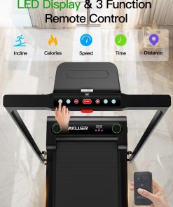 Alternative view of Akluer Inclined Home Treadmill 2.5 HP Small Under-Desk Treadmill with Remote Control and LED Display