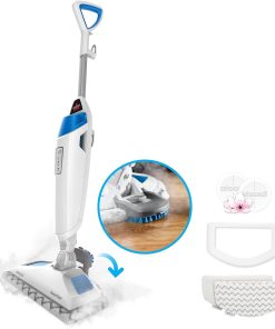 Power Fresh Steam Mop with Natural Sanitization, Floor Steamer, Tile Cleaner, and Hard Wood Floor Cleaner with Flip-Down Easy Scrubber, 1940A