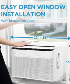 Alternative view of Midea 12,000 BTU U-Shaped Smart Inverter Window Air Conditioner - Cools up to 550 square feet, ultra-quiet, saves 35% energy