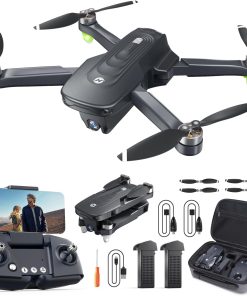 Holy Stone GPS Drone with 4K Camera for Adults, HS175D RC Quadcopter with Auto Return, Follow Me, Brushless Motor, Circle Fly, Waypoint Fly, Altitude Hold, Headless Mode, 46 Mins Long Flight