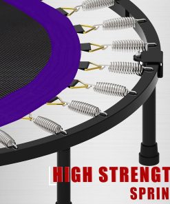Alternative view of Kanchimi 40" 48" Folding Mini Fitness Indoor Exercise Workout Rebounder Trampoline with Handle, Max Load 330lbs