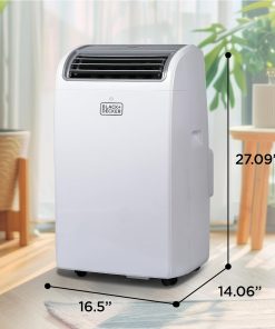 Alternative view of BLACK+DECKER 10,000 BTU Portable Air Conditioner for Rooms up to 450 Sq. with Remote Control, White
