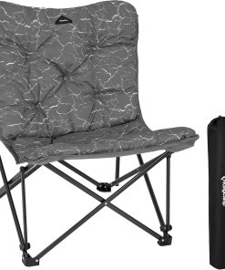 Butterfly chair, extra large thick comfortable camping chair, portable folding chair, 400 lb heavy duty seat