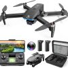 GPS Drones with Camera for Adults 4K, Brushless Motor FPV RC Quadcopter with Auto Return, Follow Me, Headless Mode, 50 Mins Long Flight, Lightweight and Foldable Drone for Beginner