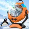 JYew Portable Air Conditioners,Misting Fan With 10000mAh Rechargeable Battery Operated Fan, Outside Camping with Hook USB for Bedroom Outdoor Tents Travel Summer