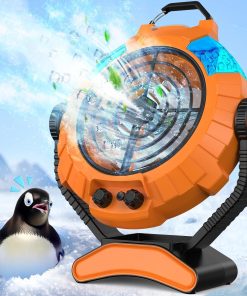 JYew Portable Air Conditioners,Misting Fan With 10000mAh Rechargeable Battery Operated Fan, Outside Camping with Hook USB for Bedroom Outdoor Tents Travel Summer