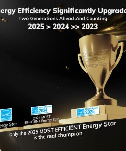 Alternative view of 4500 Sq.Ft Most Efficient Energy Star 2025 Dehumidifier,AEOCKY Max 80 Pint/D(Standard 56Pint/D) Smart Compressor Dehumidifier with Drain Hose, Intelligent Humidistat,for Basement,Bedroom,Home,Bathroom