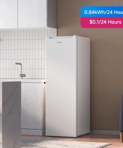 Alternative view of BANGSON Upright Freezer, 7.0 Cu.ft Stand Up Freezer, Convertible Upright Freezer/Refrigerator, Single Door for Kitchen,Garage, Office, Apartment, Silver