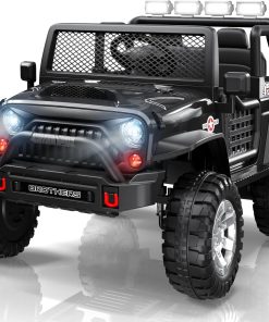 L8 Ride On Car, 2 Seater, 12V Kids Electric Car w/Remote Control, 4-Wheel Suspension, Bluetooth Speaker, Multi Music Modes, 3 Speeds, LED Lights, Xmas & Birthday Gift Ideas for Kids Ages 3+