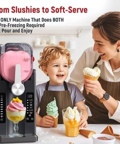 Alternative view of Slushie Machine: No Ice Needed All-in-One Slushy Maker for Home, Real-Time Temp Display, Auto-Clean, 6 Preset | Frozen Margaritas, Cocktails, Frappés, Ice Cream, Smoothies, Milkshakes,Summer Parties