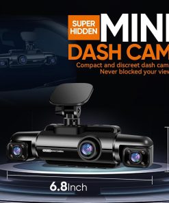 Alternative view of 360° Dash Cam 4-Channel FHD 4*1080P Wi-Fi GPS Voice Control Car Camera, Front 2K+1080P*2 Dash Cam, with 64GB SD Card, Night Vision, 24-Hour Parking Mode
