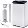 EUHOMY 8,000 BTU Portable Air Conditioners, 4-in-1 Portable AC Unit Up to 350 Sq.Ft, 4 Modes Quiet Air Conditioner with Remote Control, Cool, Fan, Dehumidifier, 24H Timer, Bedroom, Office, Apartments