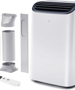 EUHOMY 8,000 BTU Portable Air Conditioners, 4-in-1 Portable AC Unit Up to 350 Sq.Ft, 4 Modes Quiet Air Conditioner with Remote Control, Cool, Fan, Dehumidifier, 24H Timer, Bedroom, Office, Apartments