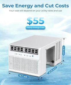 Alternative view of Antarctic Star U-Shaped Air Conditioner Window Unit 12000BTU Ultra Quiet Window Air Conditioner Cools up to 550 Sq. Ft
