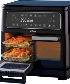Oster 11-Quart Flex Air Fryer Oven Dual Air Fryer with 2 Cooking Zones Double with 6 Cooking Functions Large with 2 Frying Baskets