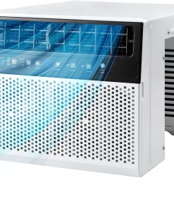 U-Shaped Window Air Conditioner, 12000BTU Window AC Unit, Cools up to 550 sq. ft., 6 Modes, Saddle Shape Window AC Unit, Full Window View, Energy Efficient