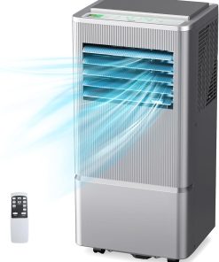 Air Choice Portable Air Conditioner, 10000 BTU Air Conditioner Portable for Room Up to 450 Sq.Ft, Remote Control, 24H Timer, Dehumidifier & Fan Modes, 3-in-1 AC Unit with Window Kit for Home Office