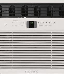 Frigidaire 5,000 BTU Window Air Conditioner with Remote Control, Cools Up to 150 Sq. Ft., Quiet Operation, Eco Mode, 3 Fan Speeds, Auto Restart, White