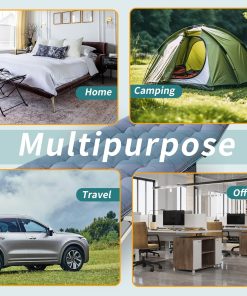 Alternative view of 2 Pack Camping Cot with Mattress Comfortable Cot Bed Folding Cot Heavy Duty Cots for Sleeping with Carry Bag for Adults Kids Guest Bed Outdoor Indoor Home